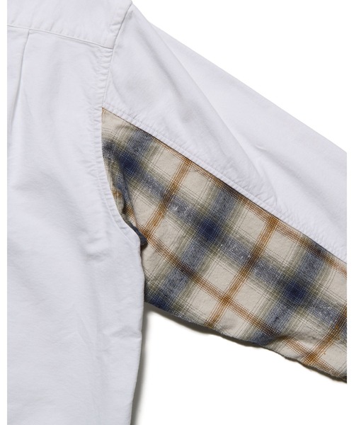 SOPHNET.（ソフネット）の「CHECK PANELED B.D SHIRT（シャツ/ブラウス・メンズ・ホワイト/ネイビー・1/2/3/4/5）」の7枚目の写真