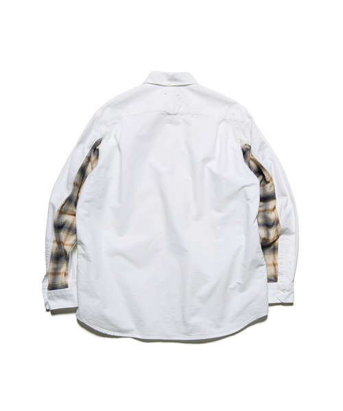 SOPHNET.（ソフネット）の「CHECK PANELED B.D SHIRT（シャツ/ブラウス・メンズ・ホワイト/ネイビー・1/2/3/4/5）」の5枚目の写真
