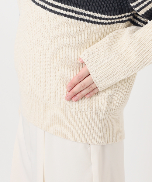 NOBLE別注》Venit/ヴェニット ランダムボーダーニット（ニット