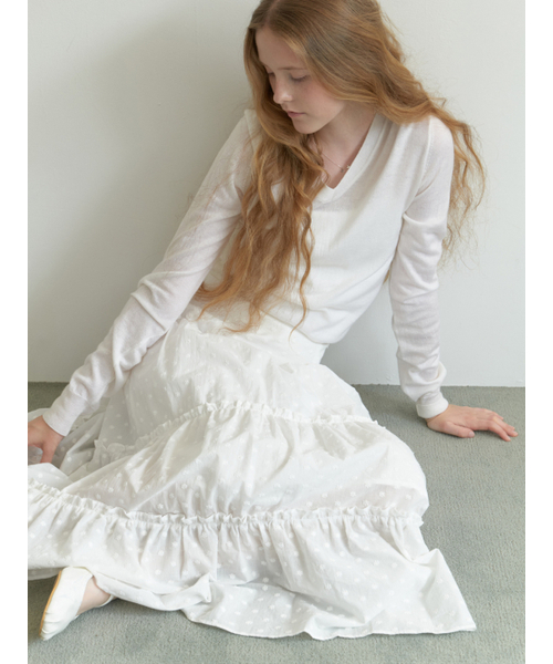 RE_L(リエル)の「Fond v-neck knit (ivory)(ニット/セーター・レディース・その他・FREE)」の5枚目の写真