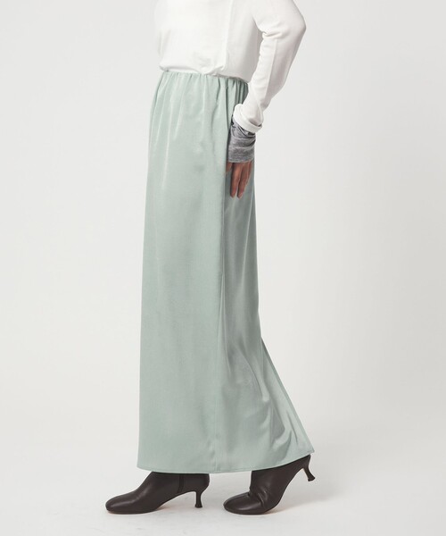 EMMEL REFINES(エメルリファインズ)の「<EMMEL REFINES>EM ワッシャーVTG イージーサテンスカート(スカート・レディース・ライトブルー/イエロー/ブラウン・M/S)」の16枚目の写真