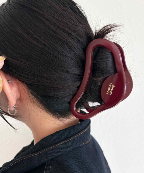 kutir(クティール)の「kutirlune/ラウンドヘアクリップ(バレッタ/ヘアクリップ・レディース・ブラック/ボルドー/ピンク・FREE)」の3枚目の写真