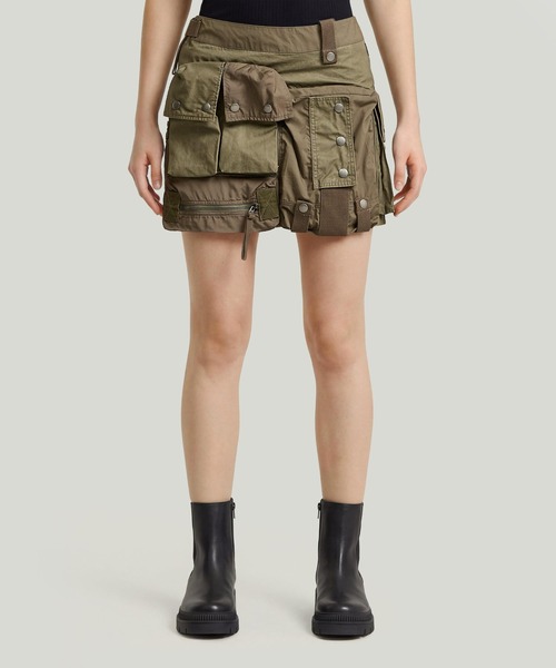 Field Mini Skirt/ミリタリーディテールマルチポケットミニスカート