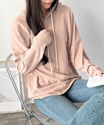 やわらかな肌ざわりで包み込む◎ソフトタッチフード付きパーカー