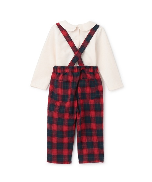 petit main（プティマイン）の「衿つき長T+サスつきパンツセット（セットアップ・キッズ・グリーン/レッド・110cm/80ｃｍ/100cm/90cm）」の12枚目の写真