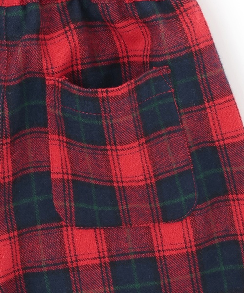 petit main（プティマイン）の「衿つき長T+サスつきパンツセット（セットアップ・キッズ・グリーン/レッド・110cm/80ｃｍ/100cm/90cm）」の6枚目の写真