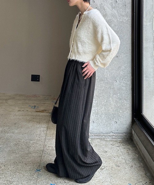 PAGEBOY(ページボーイ)の「ダブルウエストイージーパンツ(スラックス・レディース・ブラック/グレー/オフホワイト・FREE)」の13枚目の写真