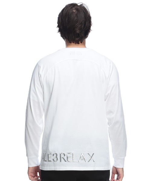 1PIU1UGUALE3 RELAX (ウノピゥウノウグァーレトレ リラックス)の「1PIU1UGUALE3 RELAX (ウノ ピュ ウノ ウグァーレ トレ リラックス) 裾ロゴ刺繍 長袖 Tシャツ 1PRUST26089SZ メンズ(Tシャツ/カットソー・メンズ・ホワイト/ブラック・L/2XL/XL/M/S)」の13枚目の写真