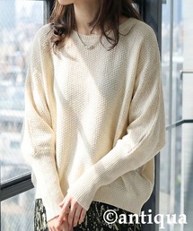 鹿の子編み ニット