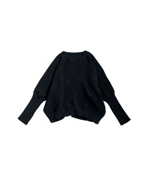 antiqua（アンティカ）の「鹿の子編み ニット（ニット/セーター・レディース・アイボリー/ブラック・ONESIZE）」の12枚目の写真