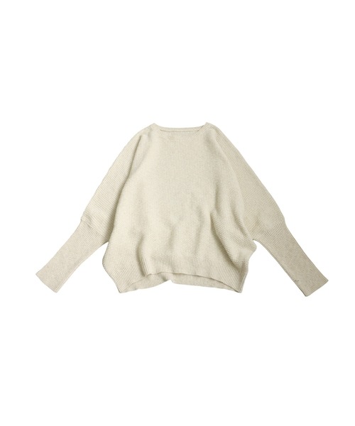 antiqua（アンティカ）の「鹿の子編み ニット（ニット/セーター・レディース・アイボリー/ブラック・ONESIZE）」の3枚目の写真