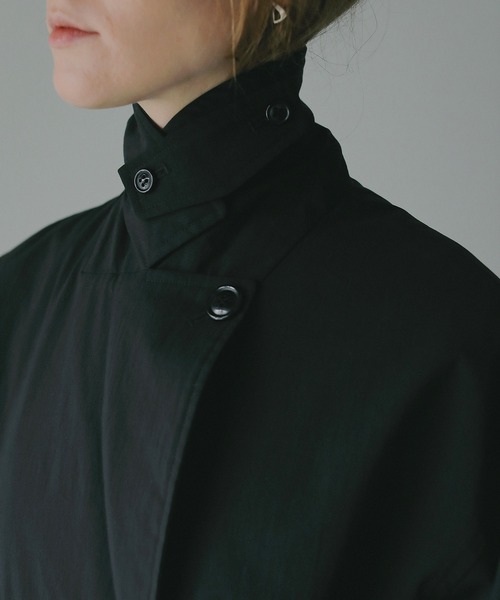 MANOF(マノフ)の「BATTING HALF COAT(その他アウター・レディース・ブラック/ベージュ・S/M)」の20枚目の写真