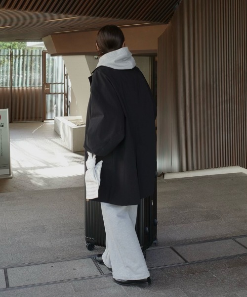 MANOF（マノフ）の「BATTING HALF COAT（その他アウター・レディース・ブラック/ベージュ・S/M）」の7枚目の写真