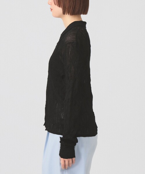 Ray BEAMS（レイビームス）の「シアー リブ ニット ポロ カーディガン（カーディガン/ボレロ・レディース・ブラック/ホワイト系その他6/ピンク・ONE SIZE）」の17枚目の写真