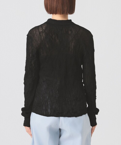 Ray BEAMS（レイビームス）の「シアー リブ ニット ポロ カーディガン（カーディガン/ボレロ・レディース・ブラック/ホワイト系その他6/ピンク・ONE SIZE）」の18枚目の写真