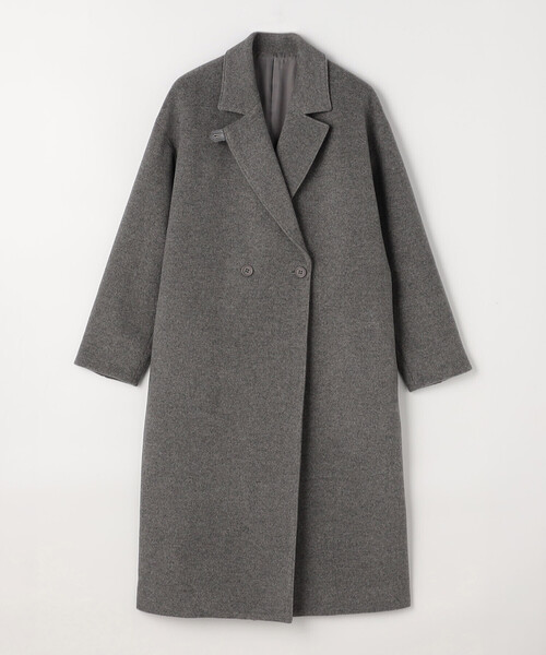 セール】リサイクルアンゴラウール ロングチェスターコート
