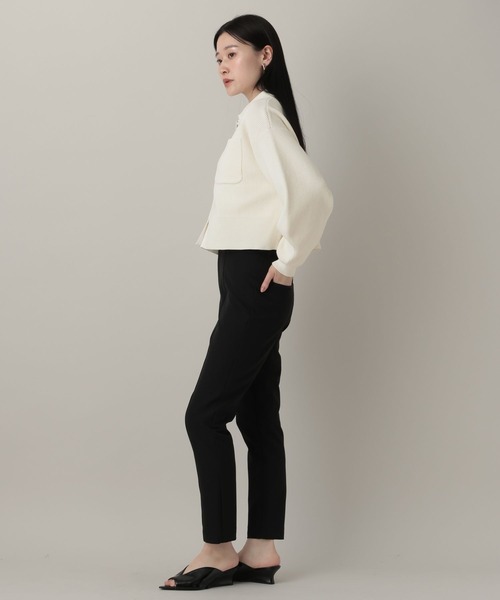 A part by（アパートバイ）の「エリツキニットカーディガン（カーディガン/ボレロ・レディース・グリーン系その他4/ネイビー/アイボリー・FREE）」の5枚目の写真