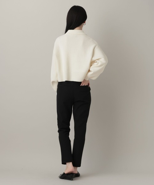 A part by（アパートバイ）の「エリツキニットカーディガン（カーディガン/ボレロ・レディース・グリーン系その他4/ネイビー/アイボリー・FREE）」の6枚目の写真