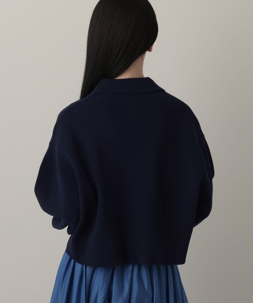 A part by（アパートバイ）の「エリツキニットカーディガン（カーディガン/ボレロ・レディース・グリーン系その他4/ネイビー/アイボリー・FREE）」の15枚目の写真