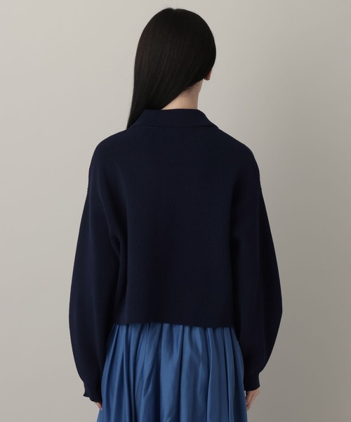 A part by（アパートバイ）の「エリツキニットカーディガン（カーディガン/ボレロ・レディース・グリーン系その他4/ネイビー/アイボリー・FREE）」の18枚目の写真