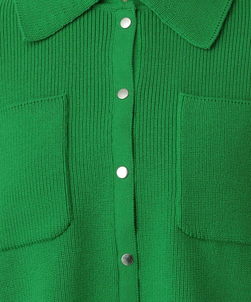A part by（アパートバイ）の「エリツキニットカーディガン（カーディガン/ボレロ・レディース・グリーン系その他4/ネイビー/アイボリー・FREE）」の21枚目の写真