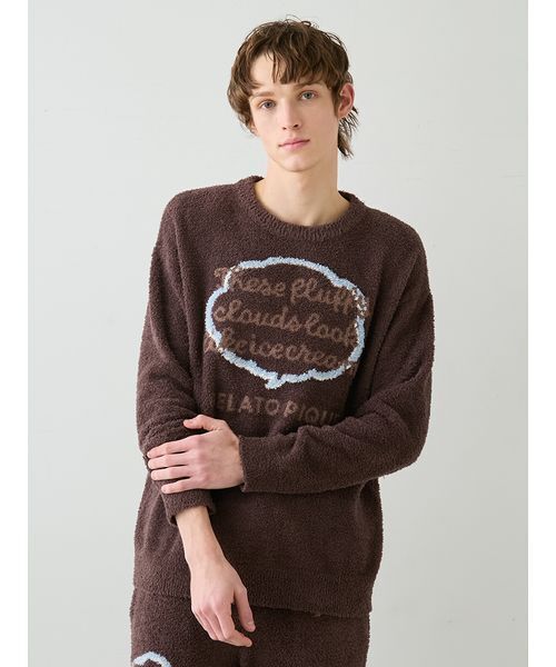 HOMME】ベビモコトークロゴプルオーバー（ルームウェア/パジャマ