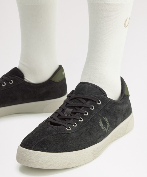FRED PERRY(フレッドペリー)の「先行予約受付中/Tennis Shoe Suede/スウェードテニススニーカー(スニーカー・メンズ・ブラウン/グレー/ベージュ/ダークグリーン・26cm/27cm/28cm)」の5枚目の写真