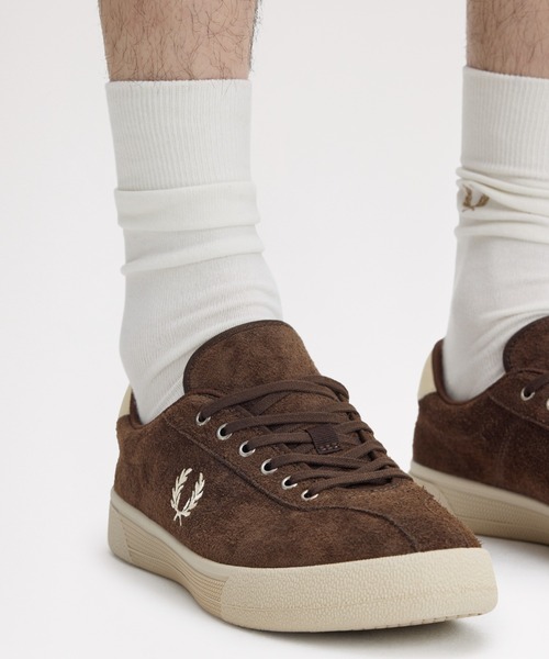 FRED PERRY(フレッドペリー)の「先行予約受付中/Tennis Shoe Suede/スウェードテニススニーカー(スニーカー・メンズ・ブラウン/グレー/ベージュ/ダークグリーン・26cm/27cm/28cm)」の14枚目の写真