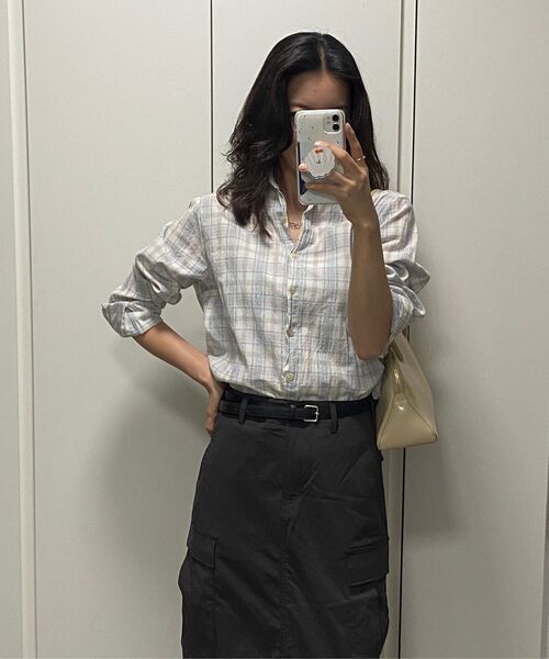 MUSINSA STANDARD WOMAN（ムシンサスタンダードウーマン）の「ウィメンズカーゴマキシスカート[ガンメタル]（スカート・レディース・その他・LARGE/MEDIUM/SMALL/X-SMALL）」の14枚目の写真