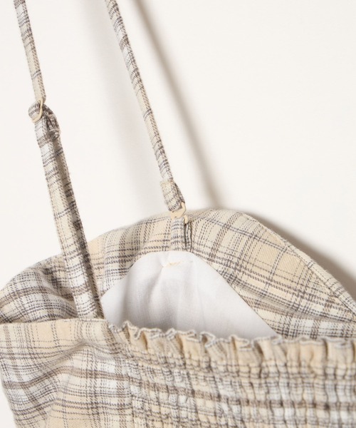 BAYFLOW（ベイフロー）の「Feels FLOWチェックキャミ（キャミソール・レディース・アイボリー/ブラック・FREE）」の21枚目の写真