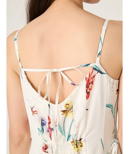 FRAY I.D（フレイアイディー）の「【00サイズあり】ボタニカルアシメパターンキャミワンピース（ワンピース・レディース・ホワイト/イエロー/ネイビー・0/1/00）」の18枚目の写真