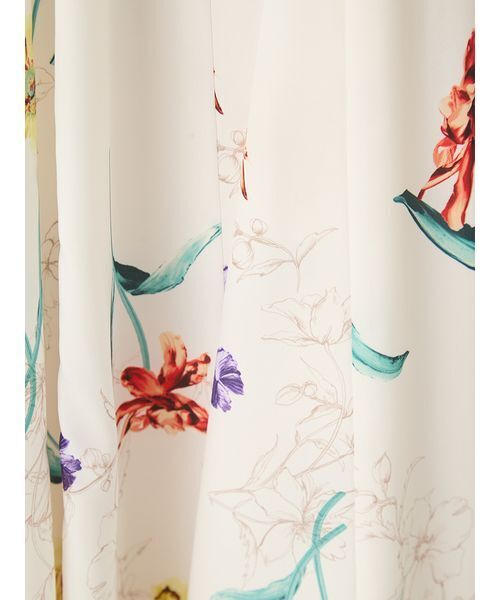 FRAY I.D（フレイアイディー）の「【00サイズあり】ボタニカルアシメパターンキャミワンピース（ワンピース・レディース・ホワイト/イエロー/ネイビー・0/1/00）」の20枚目の写真