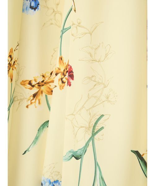 FRAY I.D（フレイアイディー）の「【00サイズあり】ボタニカルアシメパターンキャミワンピース（ワンピース・レディース・ホワイト/イエロー/ネイビー・0/1/00）」の21枚目の写真