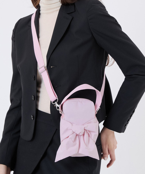 LeSportsac（レスポートサック）の「BOW MINI PHONE CROSSBODY ピンクボウズ（ショルダーバッグ・レディース・ピンク・FREE）」の2枚目の写真