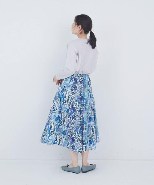 ADIEU TRISTESSE（アデュートリステス）の「リバティプリントパッチワークスカート（スカート・レディース・ベージュ系その他/ブルー系その他・38）」の9枚目の写真