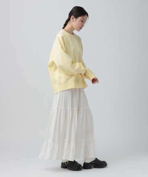 LEPSIM（レプシィム）の「CRティアードスカート　644052（スカート・レディース・ブラック/オフホワイト・FREE）」の16枚目の写真