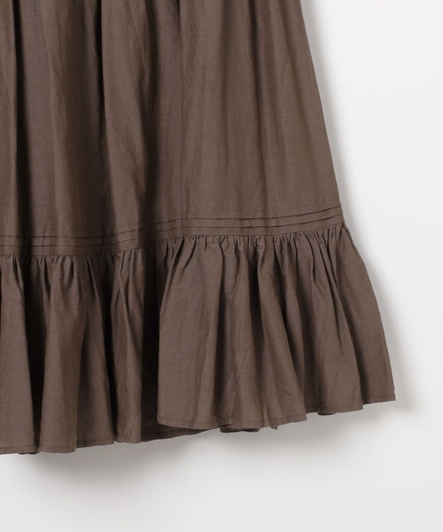 LEPSIM（レプシィム）の「CRティアードスカート　644052（スカート・レディース・ブラック/オフホワイト・FREE）」の7枚目の写真