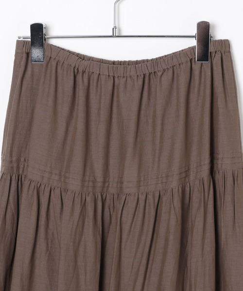 LEPSIM（レプシィム）の「CRティアードスカート　644052（スカート・レディース・ブラック/オフホワイト・FREE）」の8枚目の写真