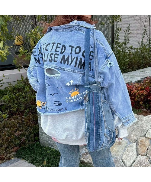Flugge（フラッジー）の「ダメージpaintデニムジャケット（デニムジャケット・レディース・ブルー・FREE）」の11枚目の写真