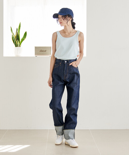 FREAK'S STORE(フリークスストア)の「LEVI'S/リーバイス LEVI'S 1950’S 701 JEANS VINTAGE CLOTHING 1950'S 701 JEANS ORGANIC RIGID(デニムパンツ・レディース・インディゴブルー・26/25/27)」の4枚目の写真