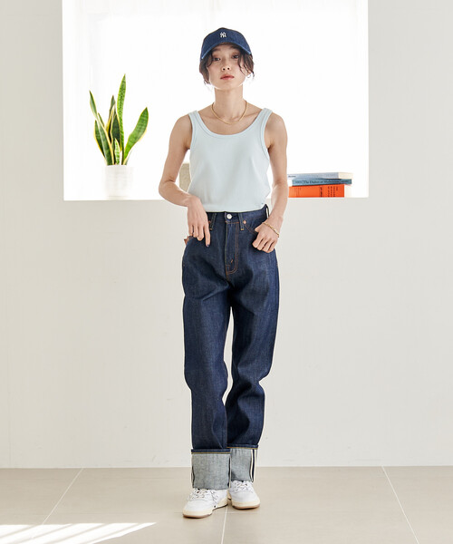 FREAK'S STORE(フリークスストア)の「LEVI'S/リーバイス LEVI'S 1950’S 701 JEANS VINTAGE CLOTHING 1950'S 701 JEANS ORGANIC RIGID(デニムパンツ・レディース・インディゴブルー・26/25/27)」の8枚目の写真