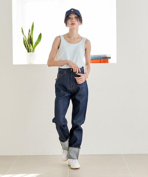 FREAK'S STORE(フリークスストア)の「LEVI'S/リーバイス LEVI'S 1950’S 701 JEANS VINTAGE CLOTHING 1950'S 701 JEANS ORGANIC RIGID(デニムパンツ・レディース・インディゴブルー・26/25/27)」の9枚目の写真