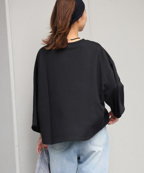 JOURNAL STANDARD relume(ジャーナルスタンダード レリューム)の「《WEB限定追加》バイオミニ裏毛ルーズプルオーバー(Tシャツ/カットソー・レディース・ブラック/チャコールグレー・FREE)」の11枚目の写真