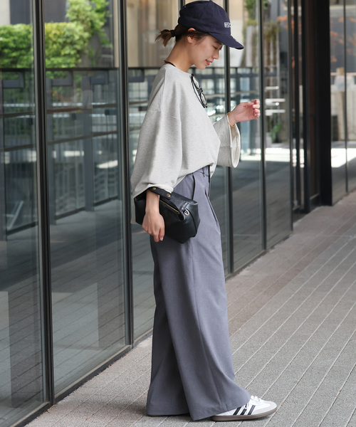 JOURNAL STANDARD relume(ジャーナルスタンダード レリューム)の「《WEB限定追加》バイオミニ裏毛ルーズプルオーバー(Tシャツ/カットソー・レディース・ブラック/チャコールグレー・FREE)」の13枚目の写真