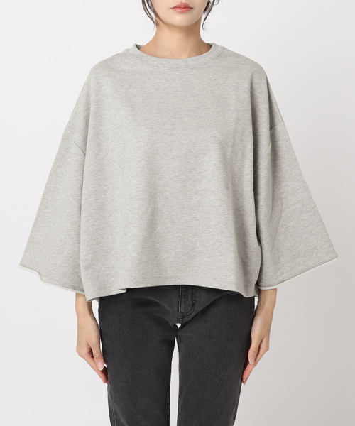 JOURNAL STANDARD relume(ジャーナルスタンダード レリューム)の「《WEB限定追加》バイオミニ裏毛ルーズプルオーバー(Tシャツ/カットソー・レディース・ブラック/チャコールグレー・FREE)」の5枚目の写真