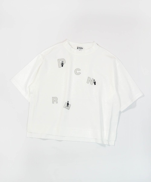 STUDIO PICONE(スタジオピッコーネ)の「オーガンジー刺繍UVプルオーバー(Tシャツ/カットソー・レディース・ホワイト/ライトグリーン/ブラウン/ライトパープル・LL/L/M)」の2枚目の写真