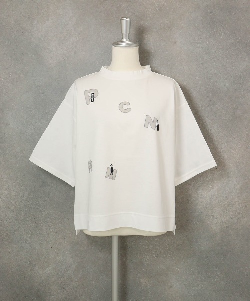 STUDIO PICONE(スタジオピッコーネ)の「オーガンジー刺繍UVプルオーバー(Tシャツ/カットソー・レディース・ホワイト/ライトグリーン/ブラウン/ライトパープル・LL/L/M)」の19枚目の写真