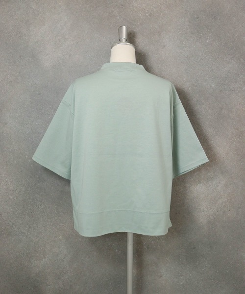 STUDIO PICONE(スタジオピッコーネ)の「オーガンジー刺繍UVプルオーバー(Tシャツ/カットソー・レディース・ホワイト/ライトグリーン/ブラウン/ライトパープル・LL/L/M)」の5枚目の写真