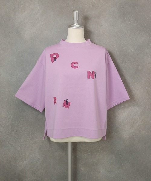STUDIO PICONE(スタジオピッコーネ)の「オーガンジー刺繍UVプルオーバー(Tシャツ/カットソー・レディース・ホワイト/ライトグリーン/ブラウン/ライトパープル・LL/L/M)」の6枚目の写真