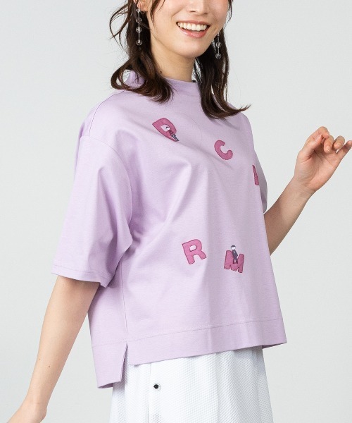 STUDIO PICONE(スタジオピッコーネ)の「オーガンジー刺繍UVプルオーバー(Tシャツ/カットソー・レディース・ホワイト/ライトグリーン/ブラウン/ライトパープル・LL/L/M)」の11枚目の写真